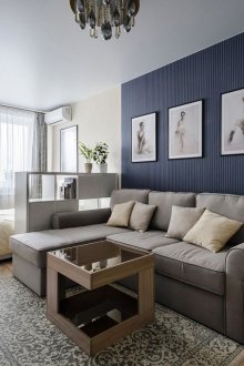 Design a living room with a nursery