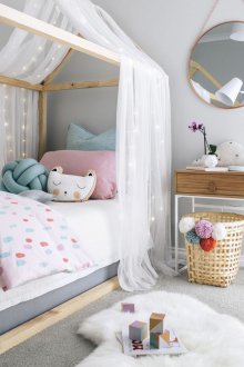 Children's bed in the living room
