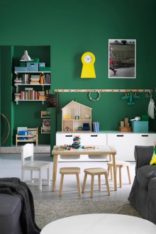 Children's area in the studio apartment