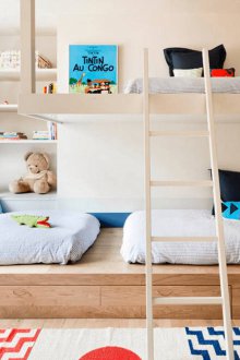 Functional nursery design for three children