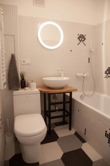 Pequeño baño en Jruschov