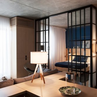 Budget repairs in a studio apartment loft