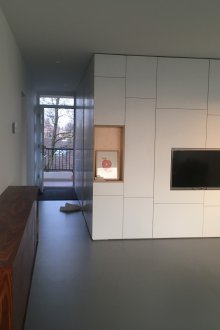 Budget repairs in a studio apartment with modular furniture