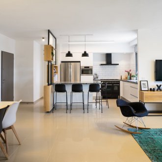 Layout of a studio apartment