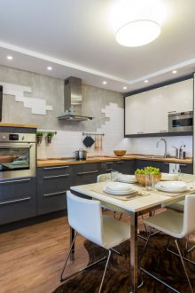 Cucina 9 mq con pelle