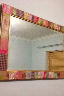 קישוט מראה מראה מגזרת נייר