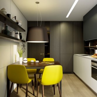 Cucina 9 mq wengè