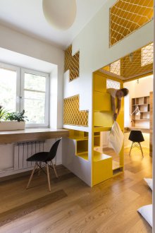 Habitación infantil para dos niños en odnushka