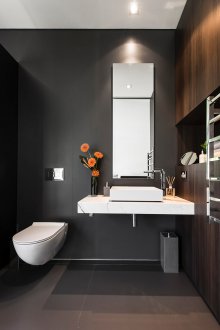 Art Nouveau küçük banyo tasarım fikirleri