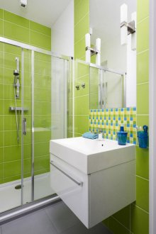 Küçük Karo Banyo için Tasarım Fikirleri