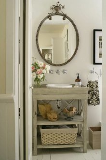 Provence Küçük Banyo Tasarım Fikirleri