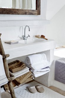 Rustik Küçük Banyo Tasarım Fikirleri