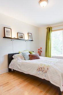Pequeño dormitorio de wengué