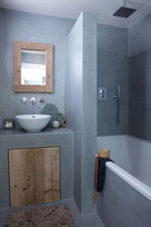 Badezimmer 4 qm Beton