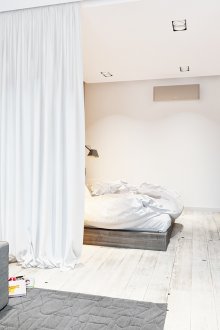 Çocuk odası Tekstil ile bir stüdyo dairede
