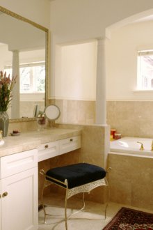 Klasik bej banyo