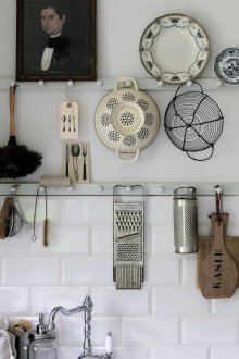 Trilhos para uma cozinha rústica