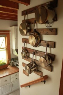 Guarda-corpo para cozinha de tábuas