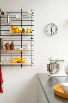 Guarda corpo para cozinha com prateleiras