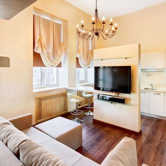 TV için alçıpan bölme