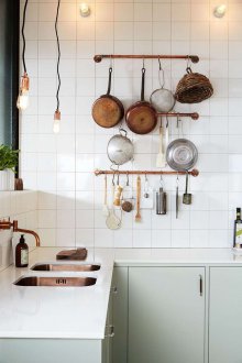 Loft mutfak ünitesi aydınlatması