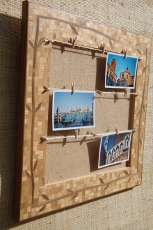 Tableau d'affichage en bois