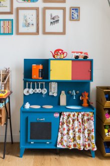 Stockage de jouets dans une chambre d'enfant