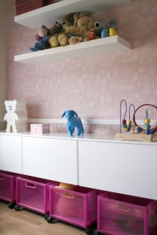 Rangement des jouets dans les tiroirs