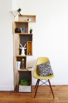 Wooden shelving