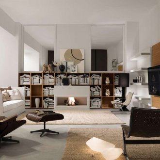 Shelving for living room in the house