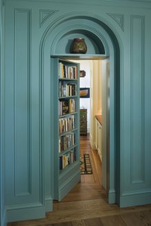 Rack for a drawing room turquoise