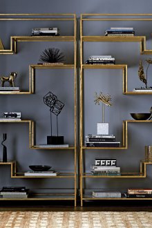 Unusual living room shelving