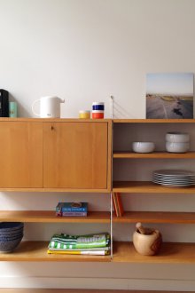 Dish rack in the living room
