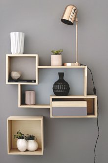 Retro living room shelving