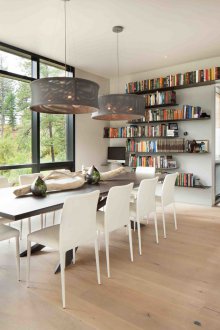Shelving for the living room dining room