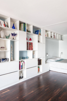 Studio shelving for living room