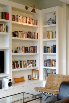 Rack for a drawing room with the TV