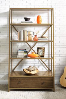 Shelving unit with drawer