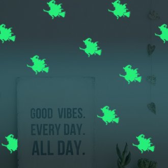 Fondo de pantalla brillante con brujas