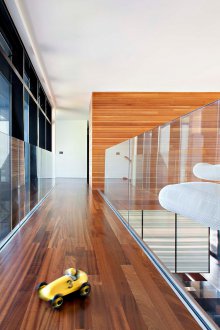 Wall panels for the corridor with boards