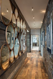 Wall panels for the corridor mirror