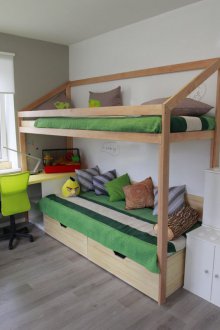 Nursery design for three children thematic