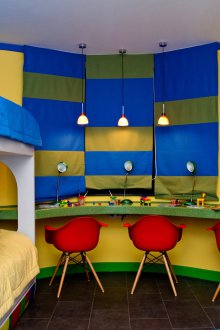 Bright design for three children