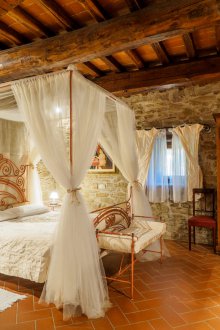 Style italien dans un intérieur en bois