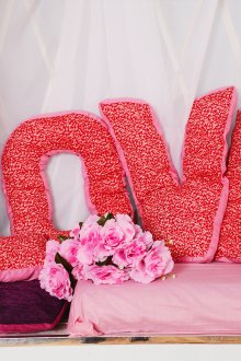 14 Şubat yastıklar için DIY hediye