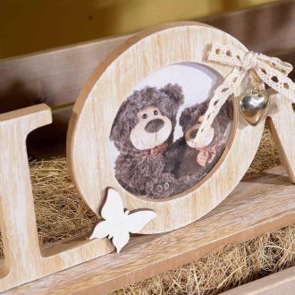 14 Şubat için hediye do-it-yourself çerçeve ahşap