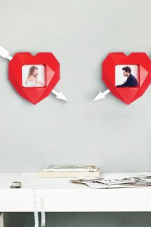 14 Şubat için hediye kendin yap çerçeve duvar