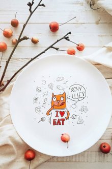 14 Şubat için kendin yap tabak için hediye