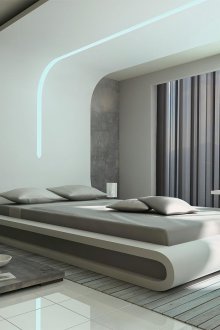 Podio in stile futuristico