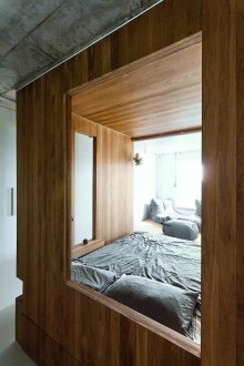 Letto da passerella in stile industriale